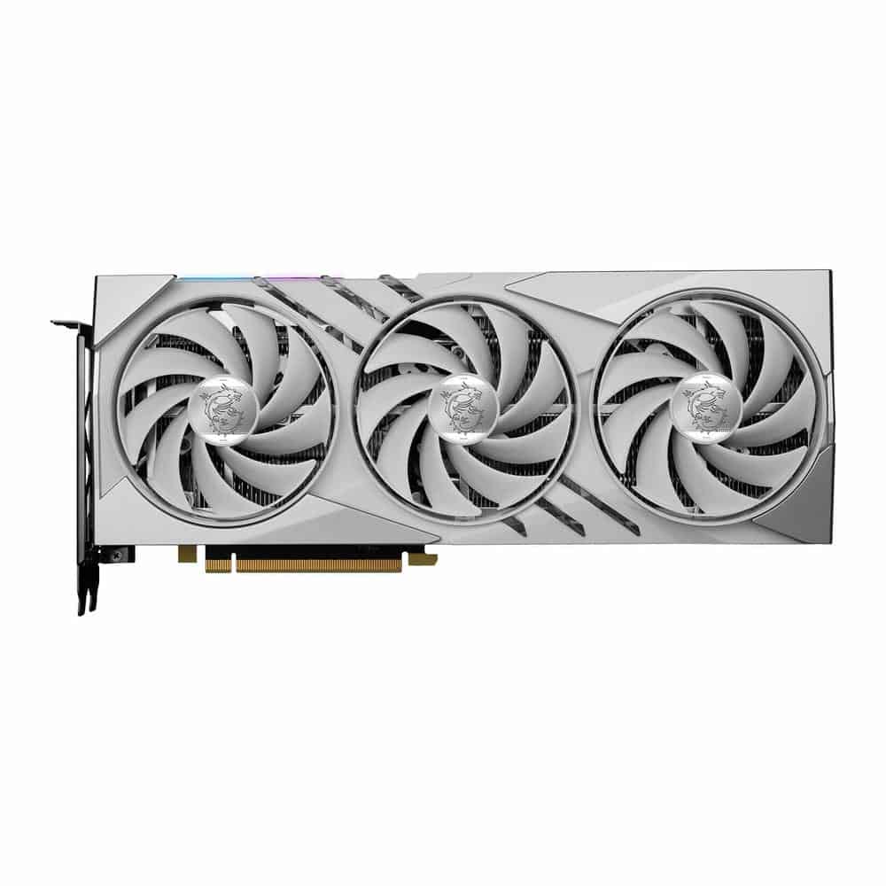 (image for) MSI NVIDIA GeForce RTX 4060 Ti 16GB GAMING X SLIM WHITE Ada Lovelace Graphics Card